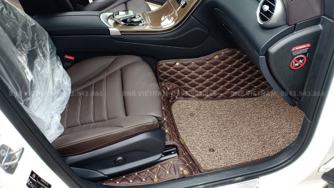 Thảm lót sàn ô tô 5D 6D Mercedes GLC may thủ công sang trọng